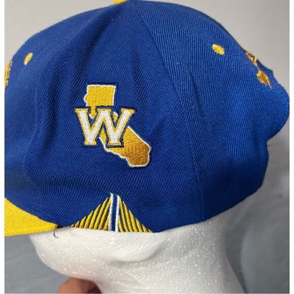 Golden State Warriors Hat Cap NBA Basketball Mitchell & Ness Snapback Blue - Picture 5 of 7